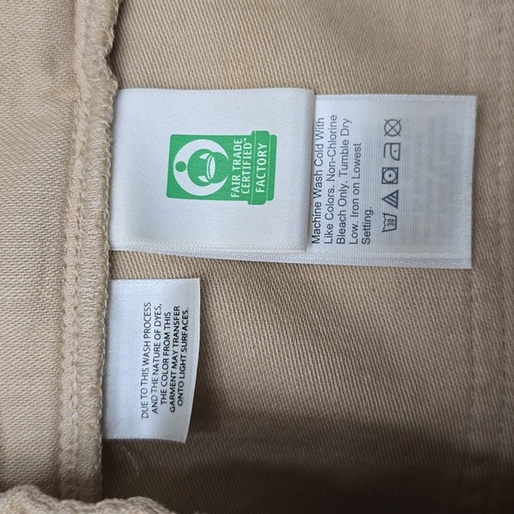 J. CREW Women's M Beige Cropped Pants Elastic Waist Relaxed Fit Linen Blend - Picture 3 of 8